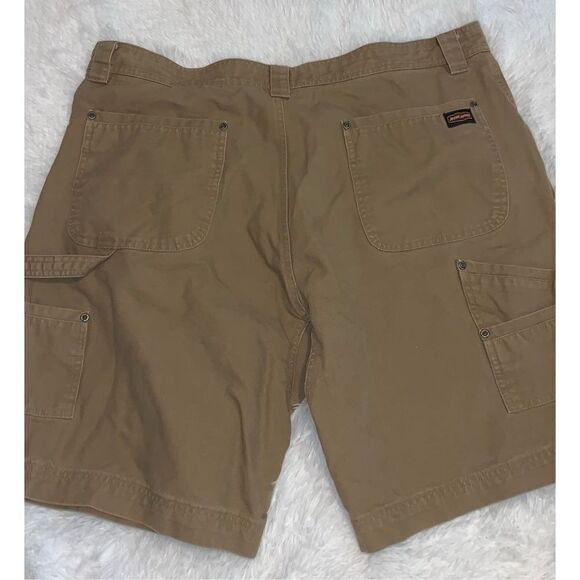 Jesse James Shorts Mens Size 40 Workwear Duck Canvas Utility Flat Front - Picture 2 of 16